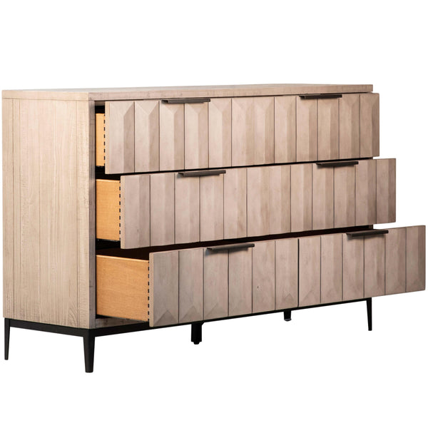 Home Fashion Aldwell Dresser Light Grey Wash