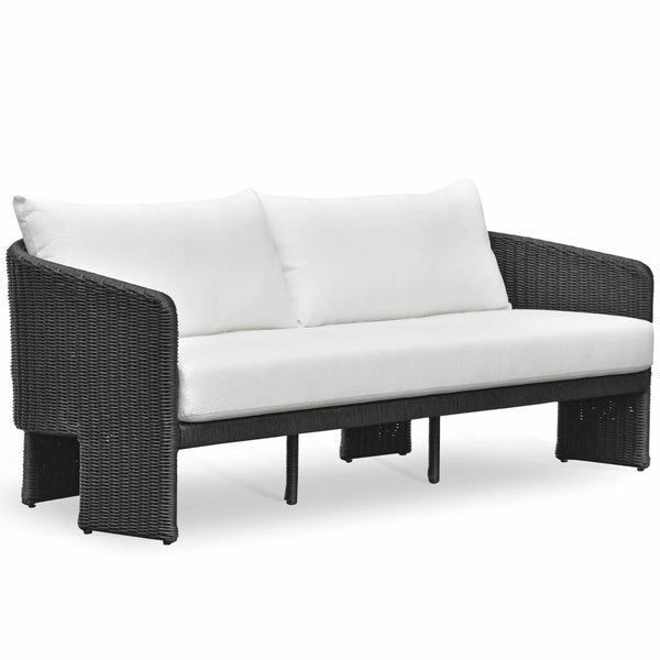 Home Fashion Alexa Outdoor Sofa Black
