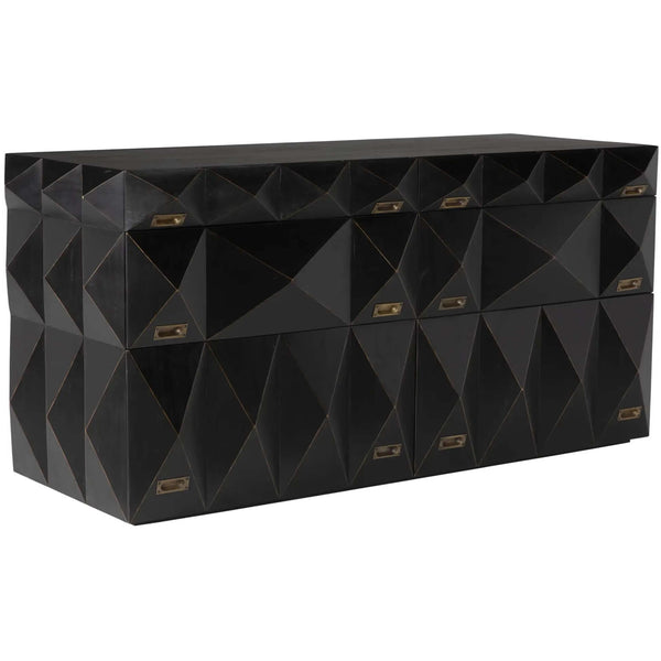 home fashion Allegra Dresser Rubbed Black