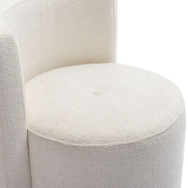 Home Fashion Alyssa Rolling Desk Chair Cream