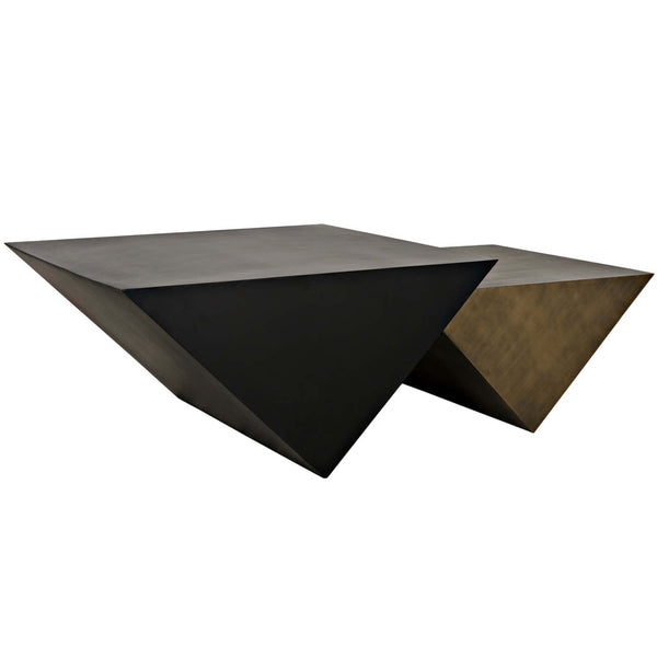 home fashion Amboss Coffee Table Black/Aged Brass