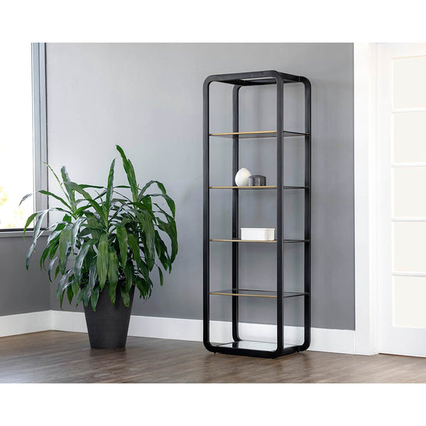 Home Fashion Ambretta Small Bookcase Black