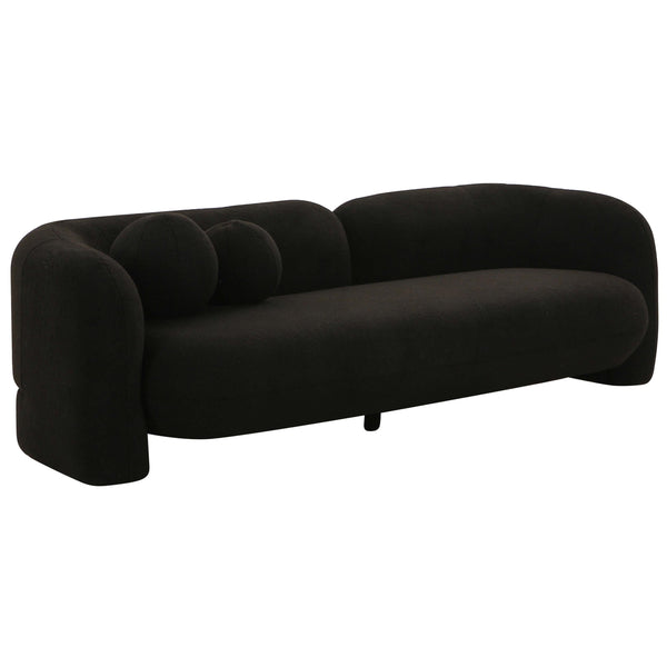 Home Fashion Amelie Faux Fur Sofa Black