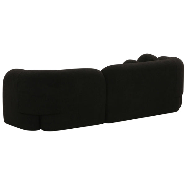 Home Fashion Amelie Faux Fur Sofa Black