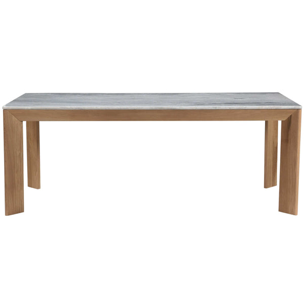Home Fashion Angle Marble Top Dining Table Grey
