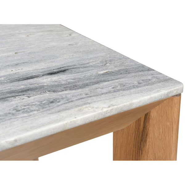 Home Fashion Angle Marble Top Dining Table Grey