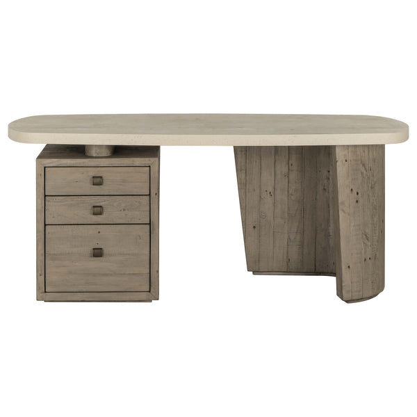 Home Fashion Angus Desk Distressed Gray