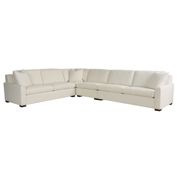 home fashion Anna 4 Piece Sectional Henequen Ivory