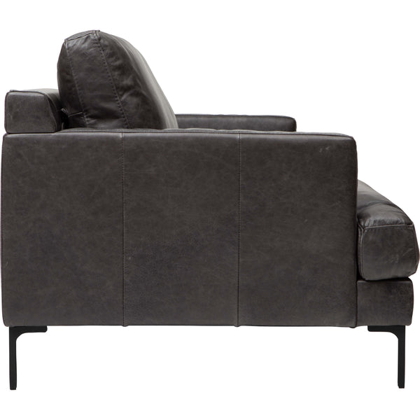 Home Fashion Ansel Leather Sofa Marseille Black