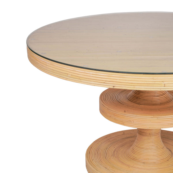 Home Fashion Apollonia Round Dining Table Natural