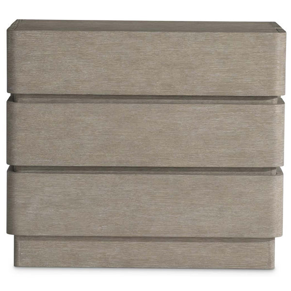 Home Fashion Arcadia 3 Drawer Nightstand Clay