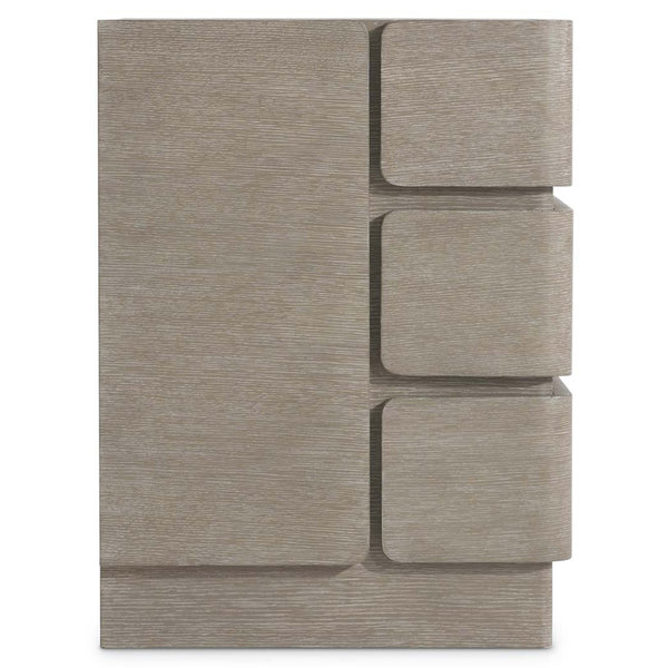 Home Fashion Arcadia 3 Drawer Nightstand Clay