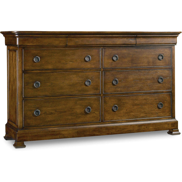 home fashion Archivist 9 Drawer Dresser Dark Wood