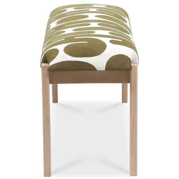 Home Fashion Arielle Bench Olive/White