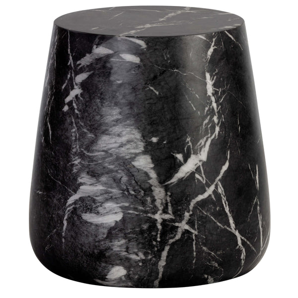 home fashion Aries Side Table Black Marble Look