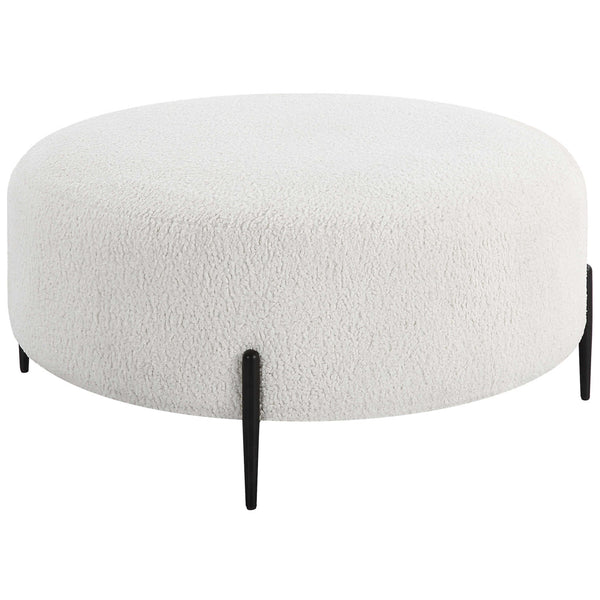 Home Fashion Arles Large Ottoman White
