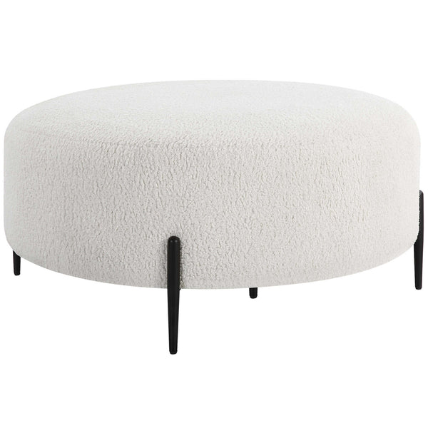 home fashion Arles Large Ottoman White