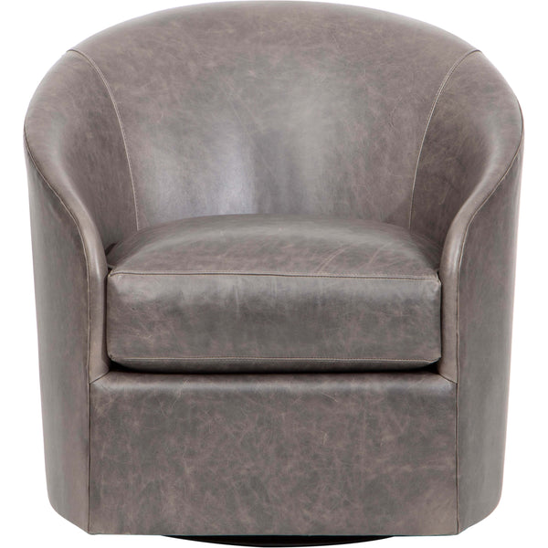 Home Fashion Arlo Leather Swivel Chair Laguna Dove