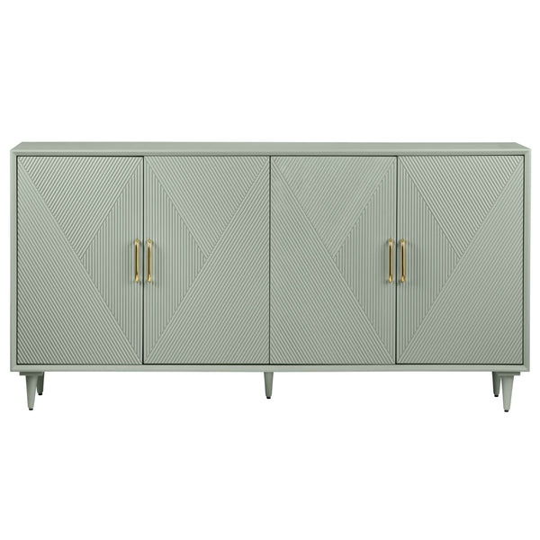 Home Fashion Arvada 4 Door Sideboard Sage Green
