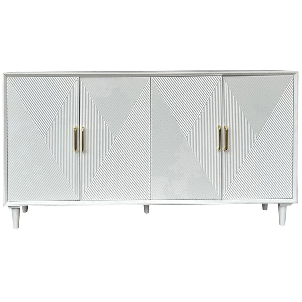 Home Fashion Arvada 4 Door Sideboard White