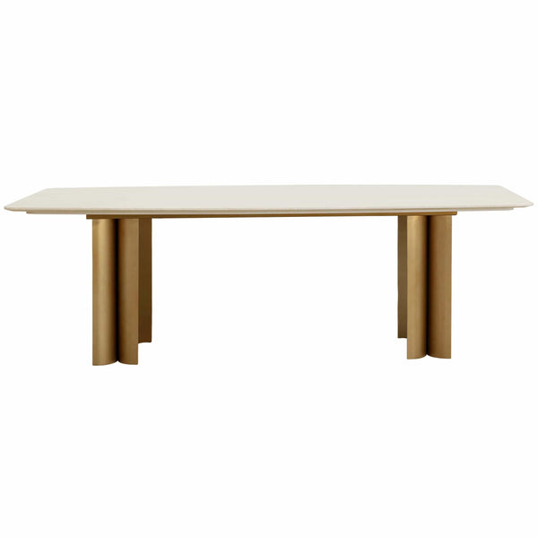 Home Fashion Astara Dining Table Antique Brass