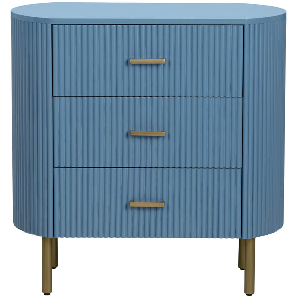 Home Fashion Astoria 3 Drawer Chest Blue
