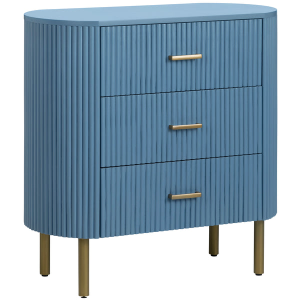 home fashion Astoria 3 Drawer Chest Blue
