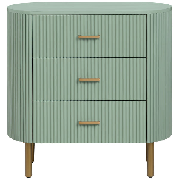 Home Fashion Astoria 3 Drawer Chest Green