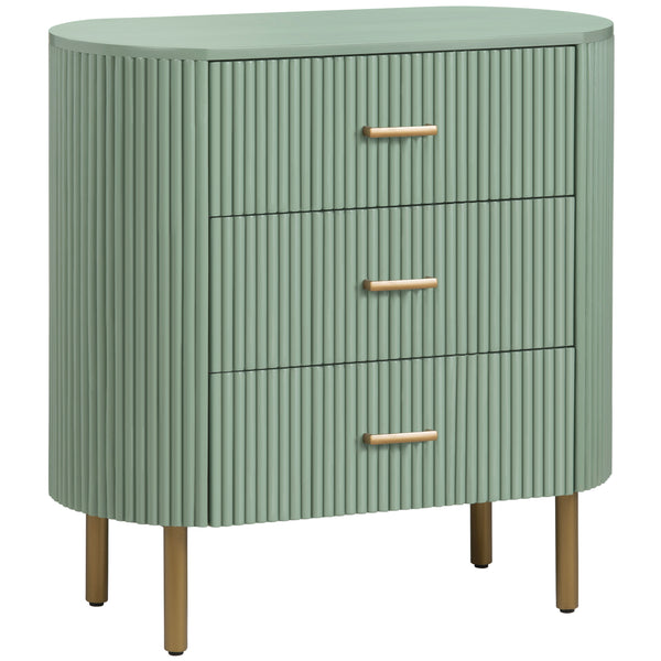 home fashion Astoria 3 Drawer Chest Green