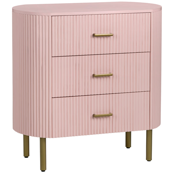 Home Fashion Astoria 3 Drawer Chest Pink