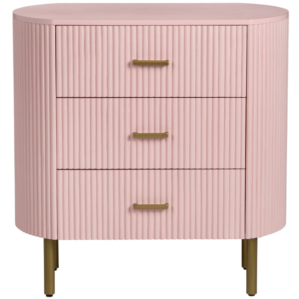 home fashion Astoria 3 Drawer Chest Pink
