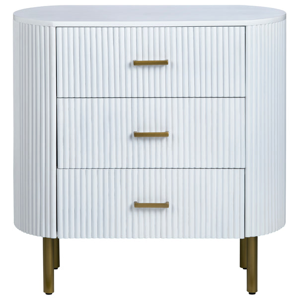 Home Fashion Astoria 3 Drawer Chest White