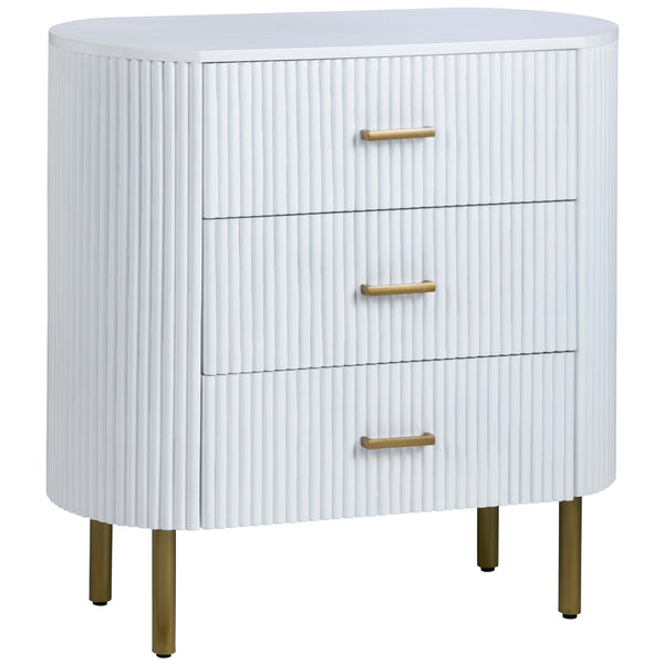 home fashion Astoria 3 Drawer Chest White