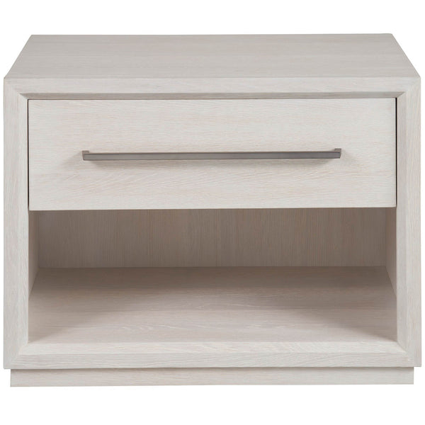Home Fashion Astrid 1 Drawer Nightstand White Oak