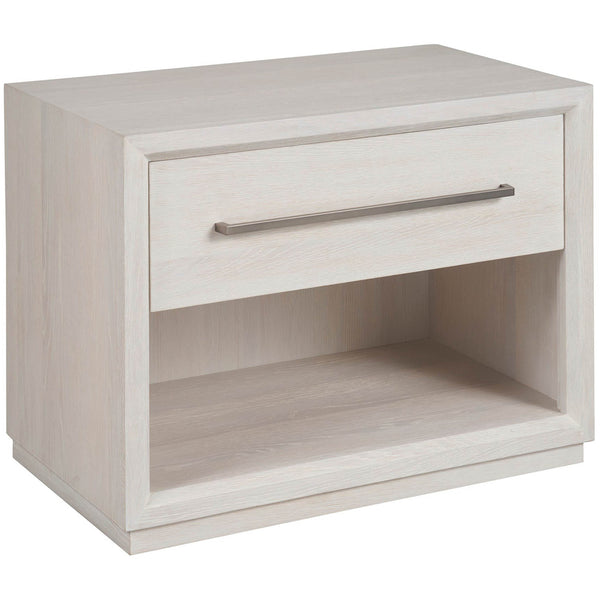 home fashion Astrid 1 Drawer Nightstand White Oak