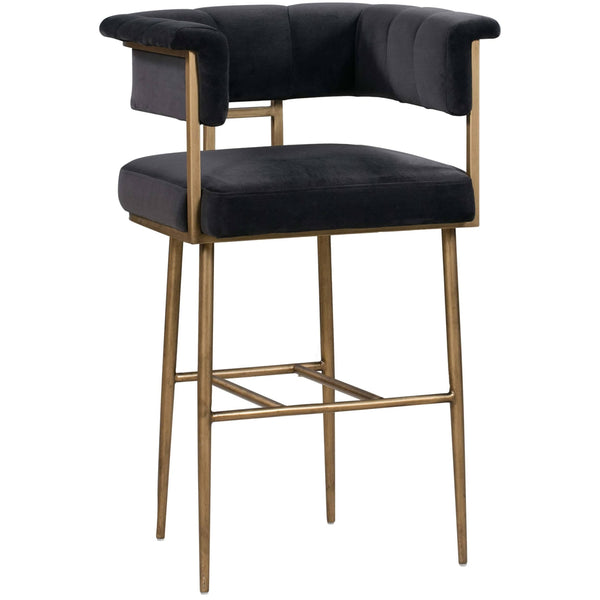 home fashion Astrid Bar & Counter Stool Dark Grey