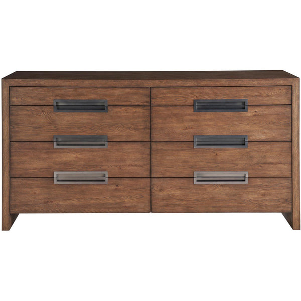 Home Fashion Atlas 8 Drawer Dresser Medium Brown