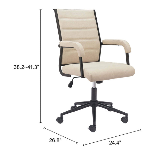 Home Fashion Auction Office Chair Beige
