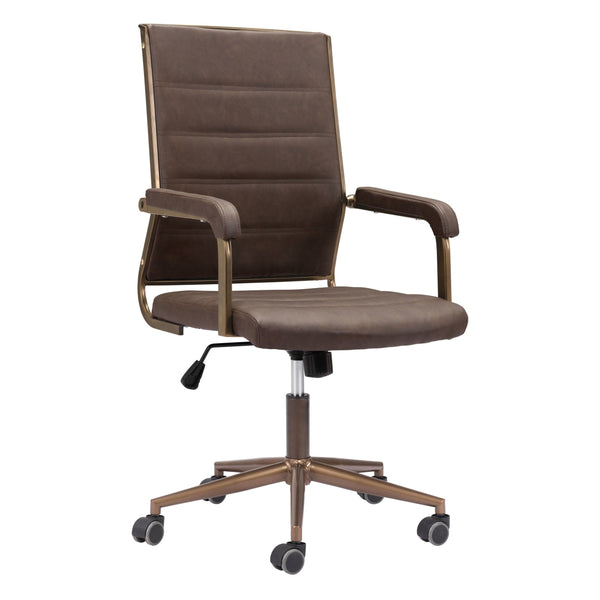 home fashion Auction Office Chair Espresso
