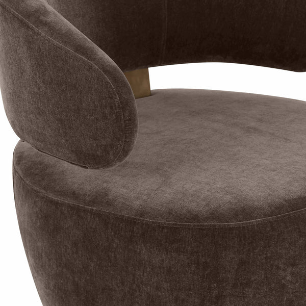 Home Fashion Austin Swivel Chair Chocolate Brown