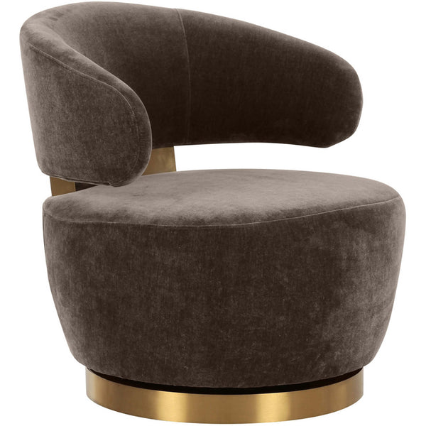 home fashion Austin Swivel Chair Chocolate Brown