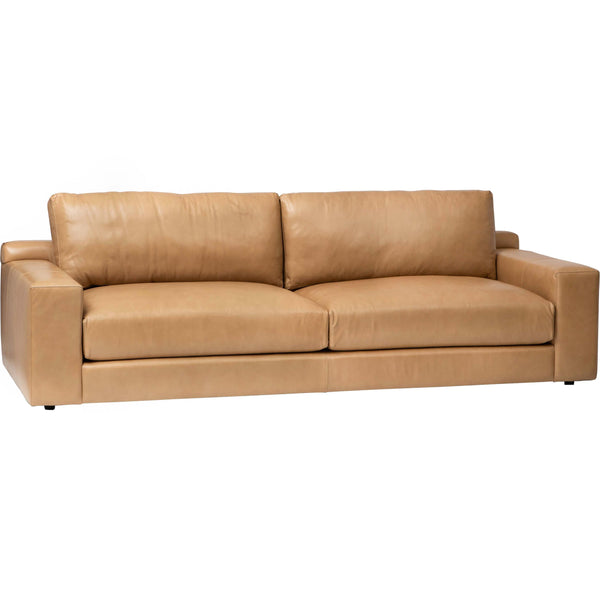 Home Fashion Axel Leather Sofa Landry Fawn