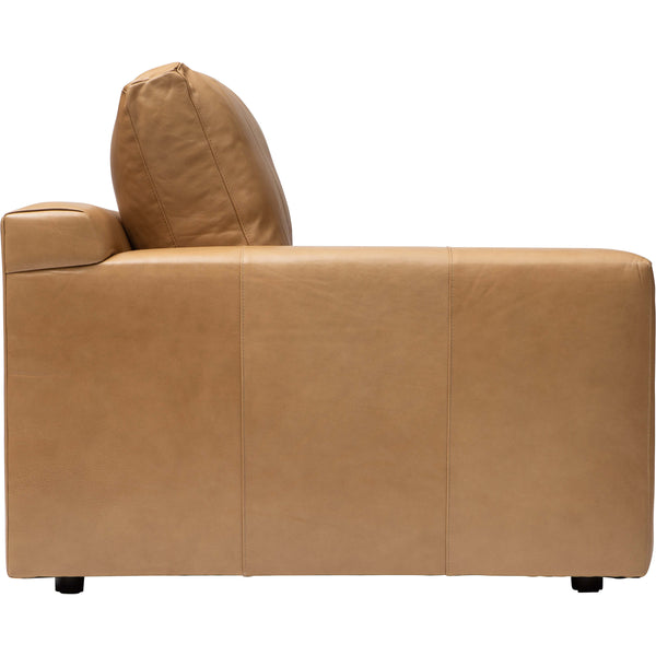 Home Fashion Axel Leather Sofa Landry Fawn