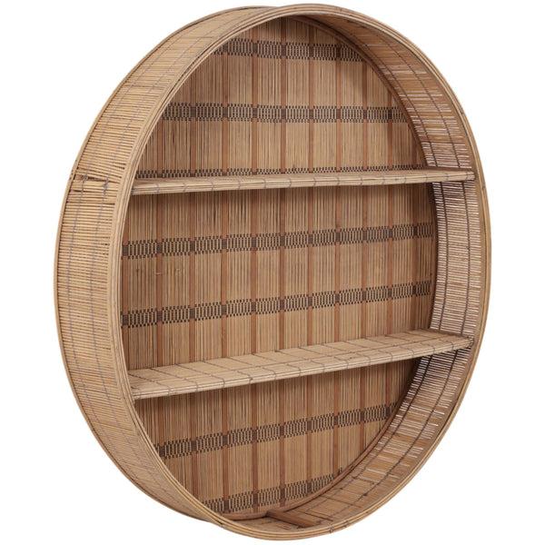 Home Fashion Bamboo Wall Shelf Natural