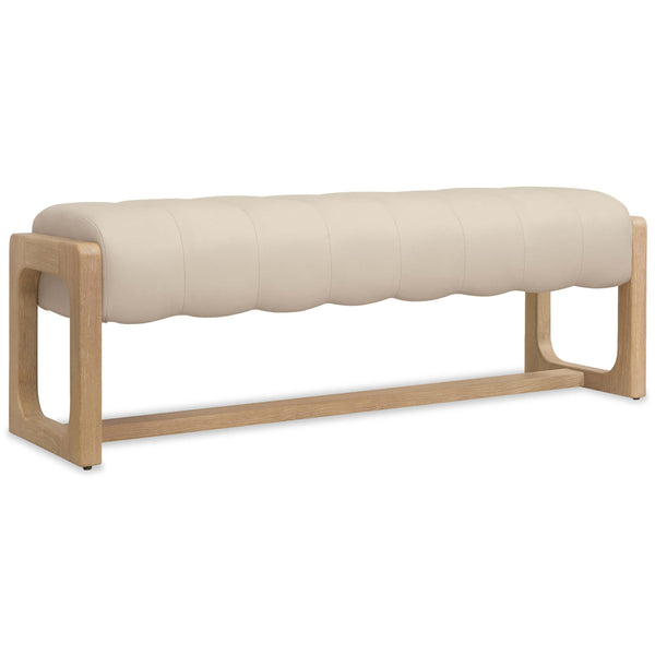 home fashion Banyon Bay Leather Bench Sunbleached
