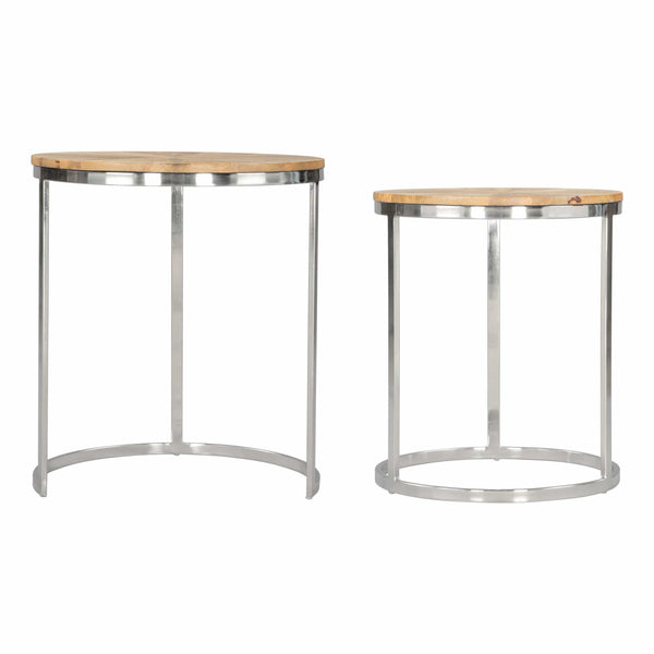 Home Fashion Bari Nesting Table Set Natural