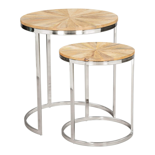 home fashion Bari Nesting Table Set Natural