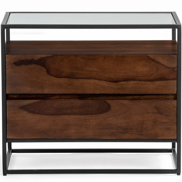 Home Fashion Bedford Nightstand Mud Brown