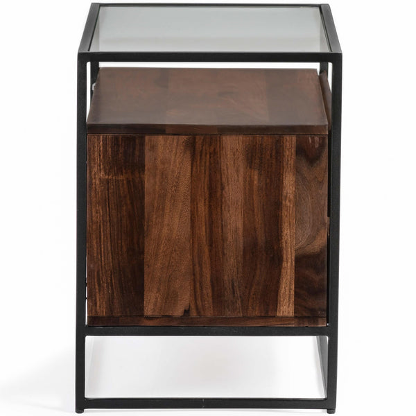 Home Fashion Bedford Nightstand Mud Brown
