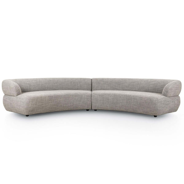 home fashion Belen 2-Piece Sectional Thames Coal